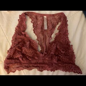 Pink lace bralette from Victoria secret size medium